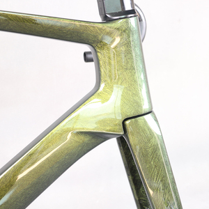 Bicicleta <span class=keywords><strong>Aero</strong></span> bicicleta de <span class=keywords><strong>carretera</strong></span> <span class=keywords><strong>cuadro</strong></span> de carbono carreras disco de montaje plano pieza de bicicleta todo el Cable interno T1000 marco hielo grieta pintura TT-X38 - Product Image 2