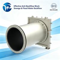 Clapet anti-retour en acier inoxydable 304 de type tuyau pour moteur/machine/pompe, pour le contrôle des eaux usées et des eaux de refoulement dans les systèmes de drainage résidentiels
