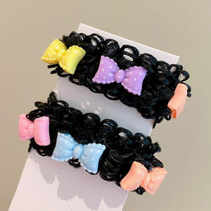 Chignon cheveux parure fille chignon coeur <span class=keywords><strong>fleur</strong></span> Headflower ne fait pas mal cheveux arc bébé tête dessin animé pour enfants perruque élastique - Product Image 5