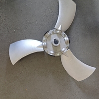 Ventilateur axial résistant aux hautes températures pour usage agricole, impeller en alliage d'aluminium à 8 pales, antidéflagrant pour mines, diamètre 300-592 mm