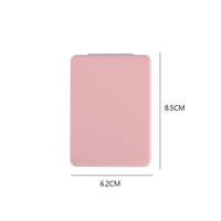 Miroir de maquillage portable double face, noir, blanc, rose, pour voyage, miroir compact avec logo personnalisé