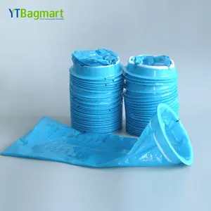 Sacchetto di plastica vomito blu/bianco sacchetti di vomito fornitore aereo Logo auto sacchetti di vomito Pe