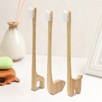 Cepillo de Dientes de Carbón de Bambú Biodegradable Natural P-32 Fashion, Ultra Suave, con Estuche