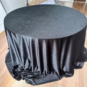Customized 120 Inch High Quality Soft Comfortable Luxurious Velvet Round <strong>Table</strong> <strong>Cloth</strong> <strong>for</strong> Wedding <strong>Events</strong> Hotel Banquet Party - Product Image 1