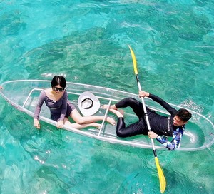 Waterplay ocio individual/doble persona <span class=keywords><strong>transparente</strong></span> PC canoa Kayak para Lago/Río remo equipo de entretenimiento 2 personas - Product Image 5