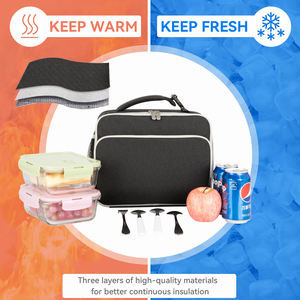 Sac à déjeuner <span class=keywords><strong>isotherme</strong></span> personnalisé avec logo pour <span class=keywords><strong>chantier</strong></span>, sac à déjeuner souple pour <span class=keywords><strong>chantier</strong></span> de construction, travail et usage quotidien - Product Image 4