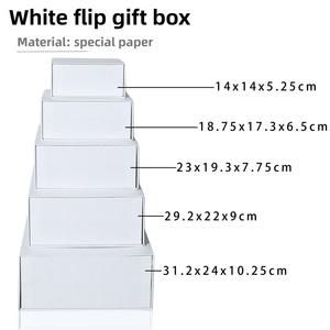 High-End logo Cardboard Gift <b>Box</b> Big Size Multi-size <b>Book</b>-Shaped Hardboard Packaging Magnetic Flip Cover Special Paperboard <b>Box</b> - Product Image 6
