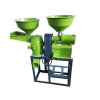 Moulin à céréales en acier inoxydable pour blé, orge, maïs et riz avec moteur, haute efficacité, capacité de 160 kg/h, broyeur à marteaux pour coques de riz - Vente chaude