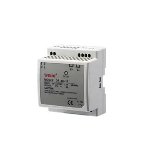 DR-30w-24v 12v 24v dc power supply din rail AC to DC 30W Transformer Industrial DIN-Rail 24V 1.5 Amp Switch Power Supply