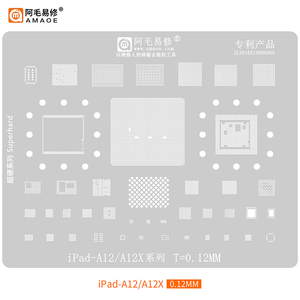 Plantilla de Reballing AmaoE BGA para <span class=keywords><strong>iPad</strong></span> M4 M3 <span class=keywords><strong>M1</strong></span> M2 <span class=keywords><strong>PRO</strong></span> 2017 2018/<span class=keywords><strong>2020</strong></span>/2021 Air 2 3/4/5/6 Mini 1/2/3/4 Air <span class=keywords><strong>2020</strong></span> A14 A9 A10X A12X - Product Image 4