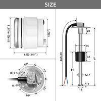Capteur de niveau de liquide (huile, carburant, eau, électrique) S5 pour bateaux, voitures et yachts – Accessoires et pièces nautiques