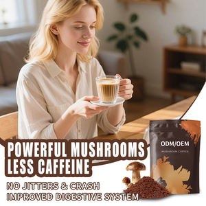 Organic <strong>Decaf</strong> Mushroom <strong>Coffee</strong> Blend with Chicory Root Lions Mane and Reishi Adaptogenic Superfood Mix for Energy Focus and - Product Image 3
