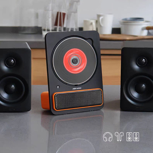 Reproductor de CD Retro de Pared, Diseño que Ahorra Espacio, Sistema de Audio BT Portátil, Reproductor de Música Vintage, Directo de Fábrica - Product Image 3