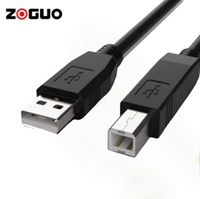 Kabel pemindai USB 2.0 pria ke B Male, Printer berlapis nikel ke komputer kecepatan tinggi murah