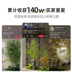 Nouvelle décoration paysagère en bambou artificiel de style chinois pour séparateur de pièce intérieur, panneau en tissu esthétique zen, design durable - Product Image 5