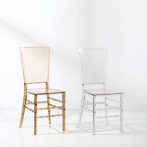 New Arrival Clear Chairs Wholesale Crystal <strong>Resin</strong> Plastic Event Wedding Chair and <strong>Table</strong> - Product Image 1