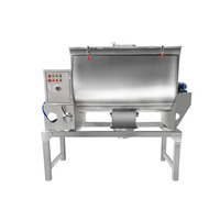 Mélangeur de poudres industriel en acier inoxydable avec agitateur et moteur pour farine et lessive en poudre