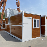Maison en conteneur pliable Z à installation rapide de 20 pieds, minuscule dortoir temporaire mobile pliable préfabriqué pour le bureau