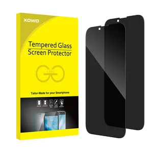 XOWO Anti-Spy פרטיות מסך מגן עבור iphone xiaomi hp macbook אוויר, 35 תואר כהה הגנת מסך זכוכית מגן