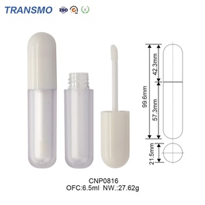 Envase de Plástico Personalizable para Brillo Labial de Lujo, Tubo Vacío para Lápiz Labial, Capacidad de 6.5ml, para Rubor, Directo de Fábrica - Product Image 2