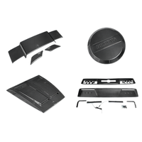 Kit de carrosserie en fibre de carbone sèche style B, capot, phare supérieur, spoiler, couverture de roue de rechange pour Mercedes classe G G500 G63 W464, Offre Spéciale