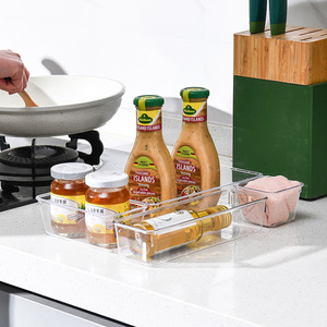 Juego de organizadores de cajones de plástico transparente de 4 tamaños, 25 uds., bandejas organizadoras versátiles para baño y tocador, para maquillaje, Oficina - Product Image 4