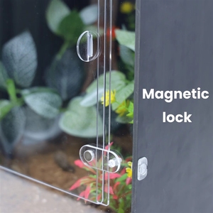 Terrario per Rettili in Acrilico Durevole, Trasparente e Portatile, per Allevamento di Ragni e Gechi, con Ventilazione e Porta Magnetica - Product Image 2