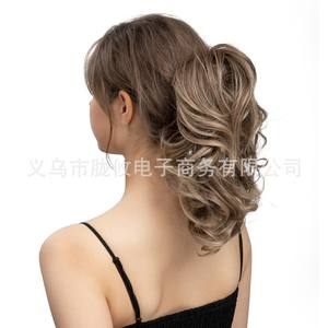 Pince à cheveux en soie haute température Zhejiang P026 pour queue de cheval <span class=keywords><strong>courte</strong></span>, boucles désordonnées en fibres chimiques réglables pour femmes - Product Image 5