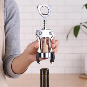 Stainless Steel <b>Wine</b> Opener Corkscrew Bottle Opener With Cutter For Home Use - Product Image 3
