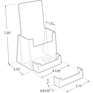 Hiện Đại Thân Thiện Với Môi Trong Suốt <span class=keywords><strong>Acrylic</strong></span> Truy Cập Tri-Gấp Của Nhãn Hiệu Thẻ Túi Tập Tin Chủ Thẻ Kinh Doanh Trường Hợp Lưu Trữ Phân Loại Hiển Thị - Product Image 2