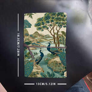 Taccuino artigianale A6 carino regalo per la scuola per le scuole <span class=keywords><strong>medie</strong></span> ottimo per le liste dei compiti e le note degli amici con il pavone - Product Image 6