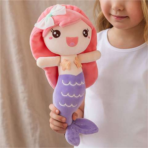 Peluche a Forma di Sirena Kelian, Decorazione a Tema Marino, Regalo di Compleanno, Morbido Pupazzo Stile Oceano per Bambine - Product Image 3