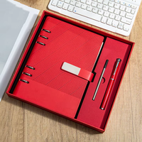 Set de Regalo de Cuaderno Personalizado Retro de Negocios con Tapa Dura, Encuadernación Espiral, Papel Offset, Bolígrafos de Alta Calidad, A5/A6, Logotipo Personalizado, Varios Modelos