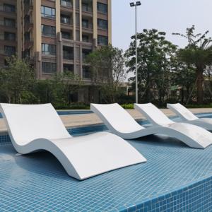 Chaise longue de piscine en fibre de verre pour extérieur, lit de repos aquatique, chaise longue de jardin - Product Image 1