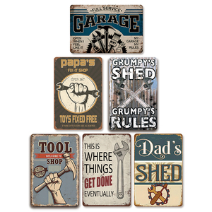 <strong>Vintage</strong> Tin Sign Country Tools Wall Art Plaque Workshop Garage Workshop <strong>Poster</strong> - Product Image 5