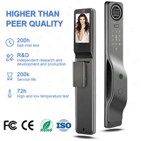 Smart Lock Deur Me Home Palmader Technologie Aluminium Hendel Hendel Draadloze Deurbel Toegangscontrole Slot