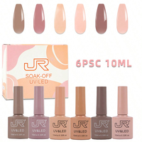RTS 50 couleurs 10ml Vernis à ongles gel UV&LED de marque JR, flacon coloré, bonne qualité, ensemble de vernis à ongles gel sur mesure