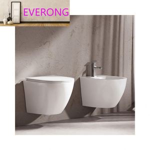 WC intelligent mural en <span class=keywords><strong>laiton</strong></span> avec <span class=keywords><strong>bidet</strong></span> en céramique carré moderne certifié CE, idéal pour villas de luxe et hôtels, hauteur confortable pour un nettoyage optimal - Product Image 1