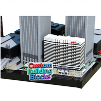 Ensemble de blocs de construction MOC, scène de magasin disponible et service personnalisé pris en charge
