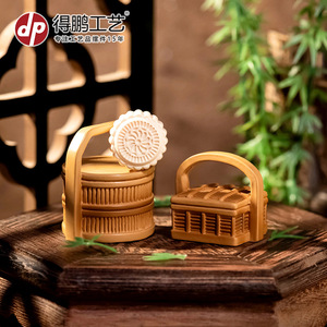 Dp <b>Miniature</b> Resin Food Box Basket Round Home Decoration Artistic Craft Desktop Ornament - Product Image 3