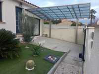 Abri de voiture/garage/abri de stationnement en polycarbonate traité thermiquement de haute qualité avec structure en aluminium