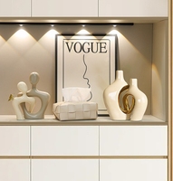 Vase à fleurs en céramique décoratif pour la maison et l'hôtel, plaqué or blanc de luxe