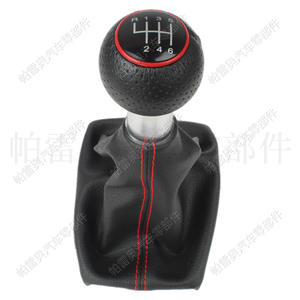 Pareo – levier de changement de vitesse en cuir à 6 vitesses, pour Audi A4 B6 A3 S3 8L 8P 2000-2012, conception ergonomique - Product Image 1