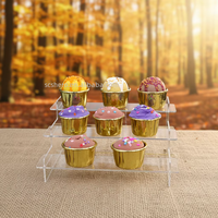 Support à gâteau en acrylique, présentoir à gâteau, outils de pâtisserie, fournitures de pâtisserie, décoration de fête de mariage, présentoir à gâteau en acrylique