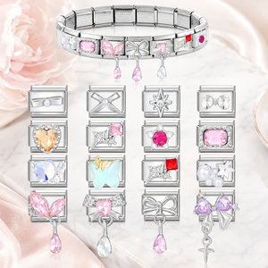 Conectores de Pulsera Delicados y Elegantes con Detalles de Diamantes, Componentes de Joyería para Anillos, Collares y Colgantes DIY - Product Image 1