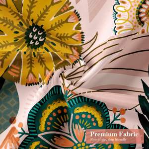 Modern Boho Floral 3D Shower <b>Curtain</b> Elegant Rustic <b>Vintage</b> Chic Pattern Peva Fabric for Home Bathroom Decor - Product Image 5