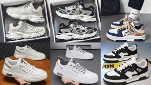 Y rastgele sevkiyat envanter ikinci el moda ayakkabılar erkek koşu ayakkabıları envanter toptan - Product Image 3