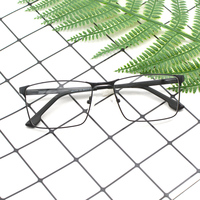 Kacamata Pria HIGO Titanium Bingkai Optik Anti-Blue Light Model Persegi Panjang Logam Solid untuk Penggunaan Komputer Model ME2354-C Semua
