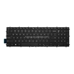 Para Dell 7566 5567 7567 5570 5568 G3 3579 3779 3590 3500 G7-7588 7580 7790 7590 G5-5587 5590 Teclado de notebook branco sem retroiluminação