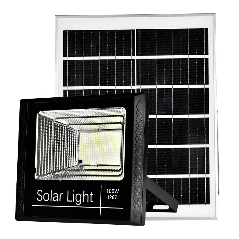 Aixuan çeşitli Wattages 60W 120W 200W 300W 400W alüminyum yüksek pil kapasitesi güneş projektörler uzaktan kontrol güneş spot ışığı